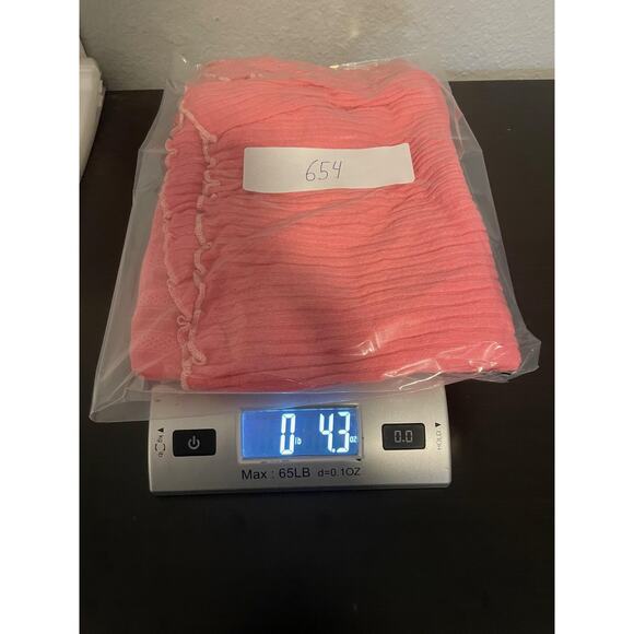 Free People Shirt Womens Large Pink Crinkle Embroidered Boho Peasant Tassel Top - Picture 7 of 7